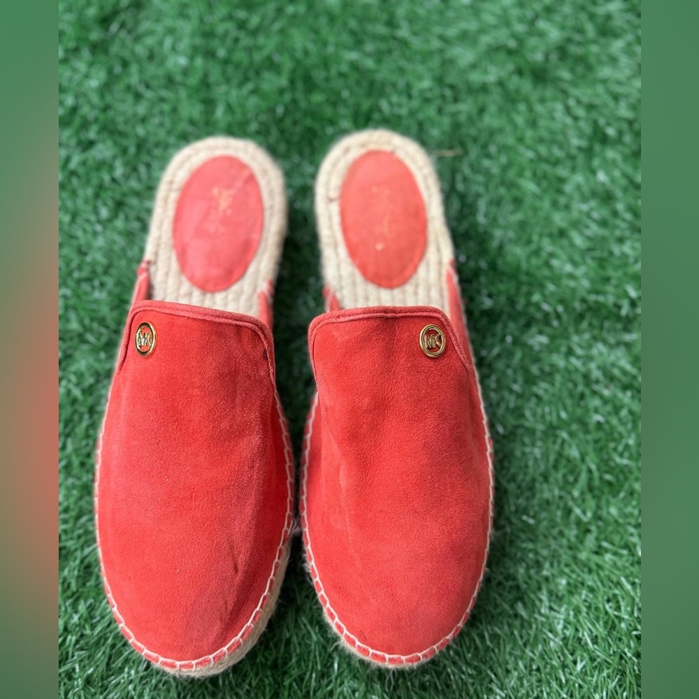 MICHAEL KORS‎ V019J EMILIA SLIDE ESPADRILLE Orange US Size 8M